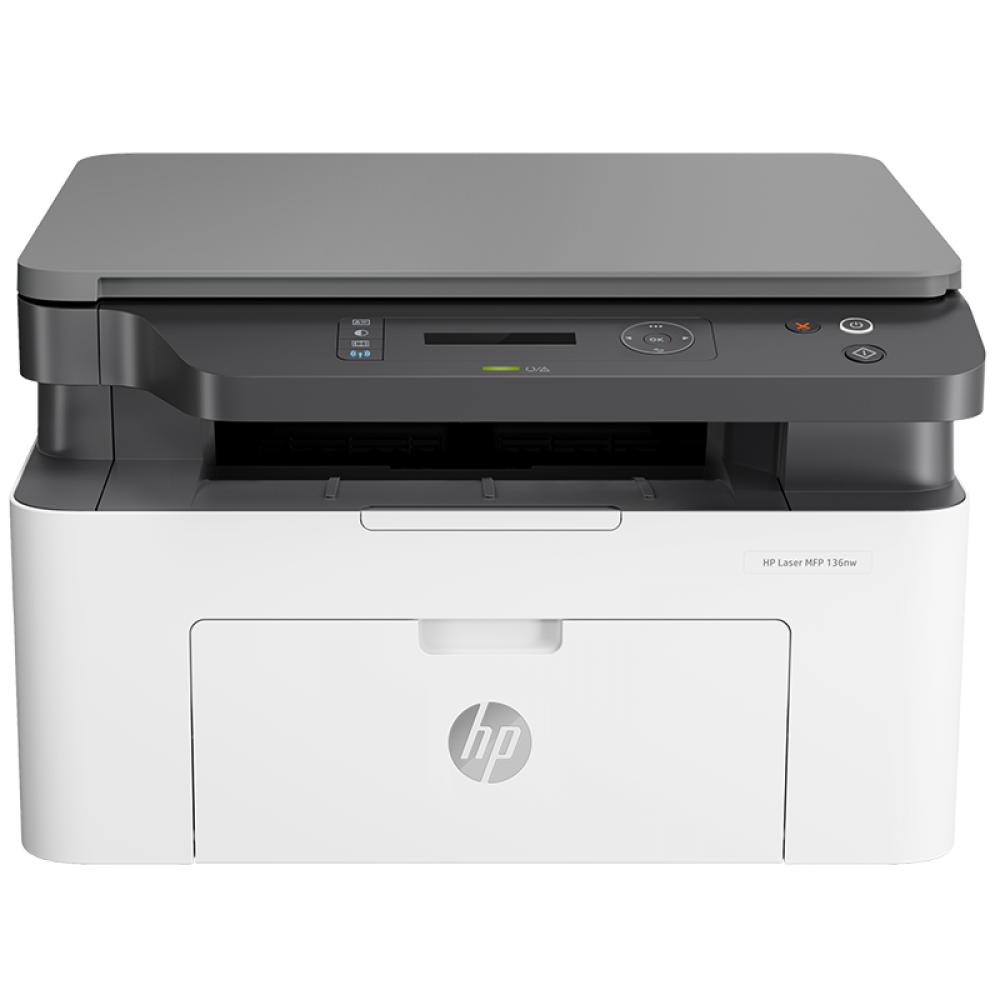 惠普 （HP） 136nw 锐系列新品激光多功能一体机 三合一 打印复印扫描 M1136升级款 办公用品 网络无线版