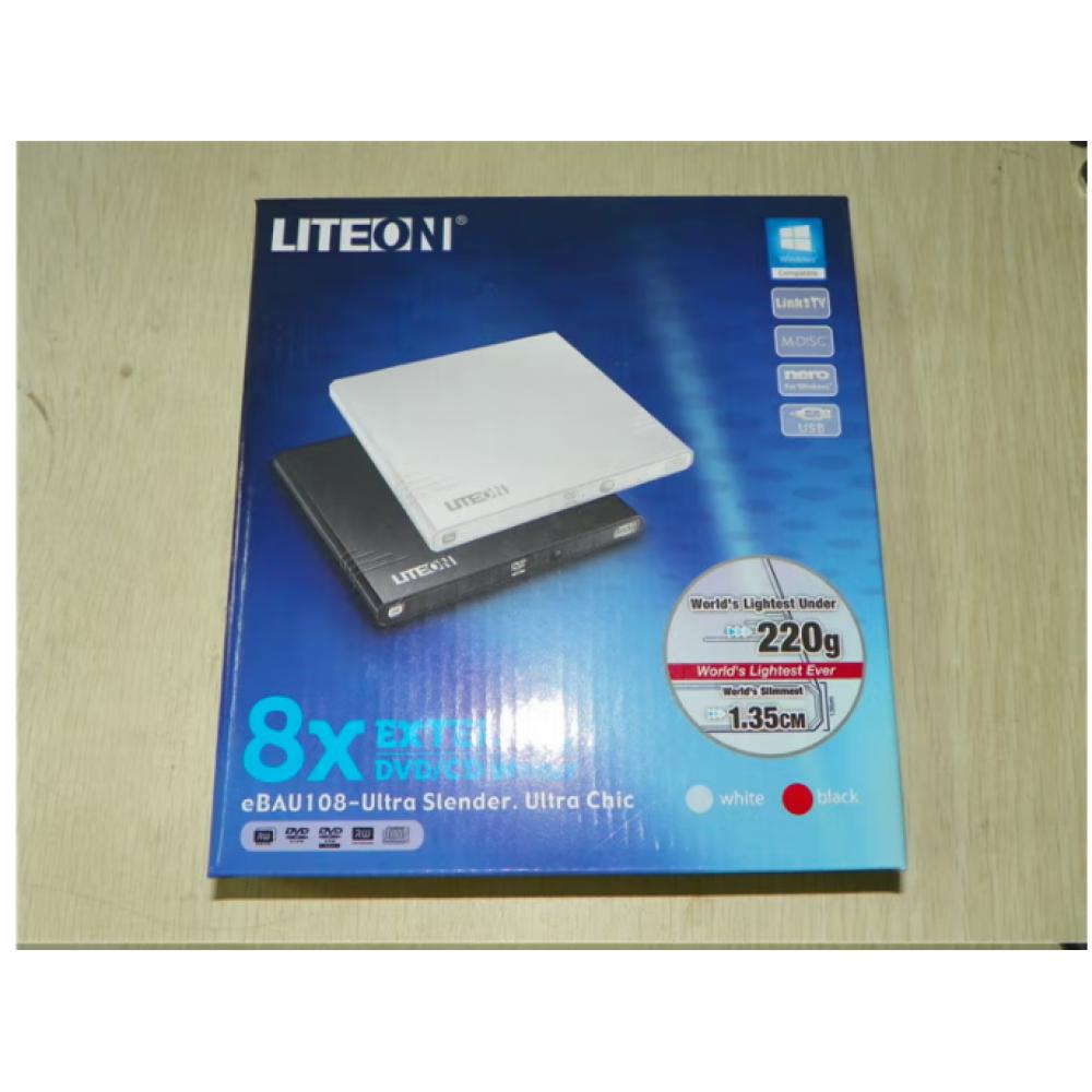 LITEON建兴ebau108外置移动USB光驱 DVD-RW刻录机笔记本光驱