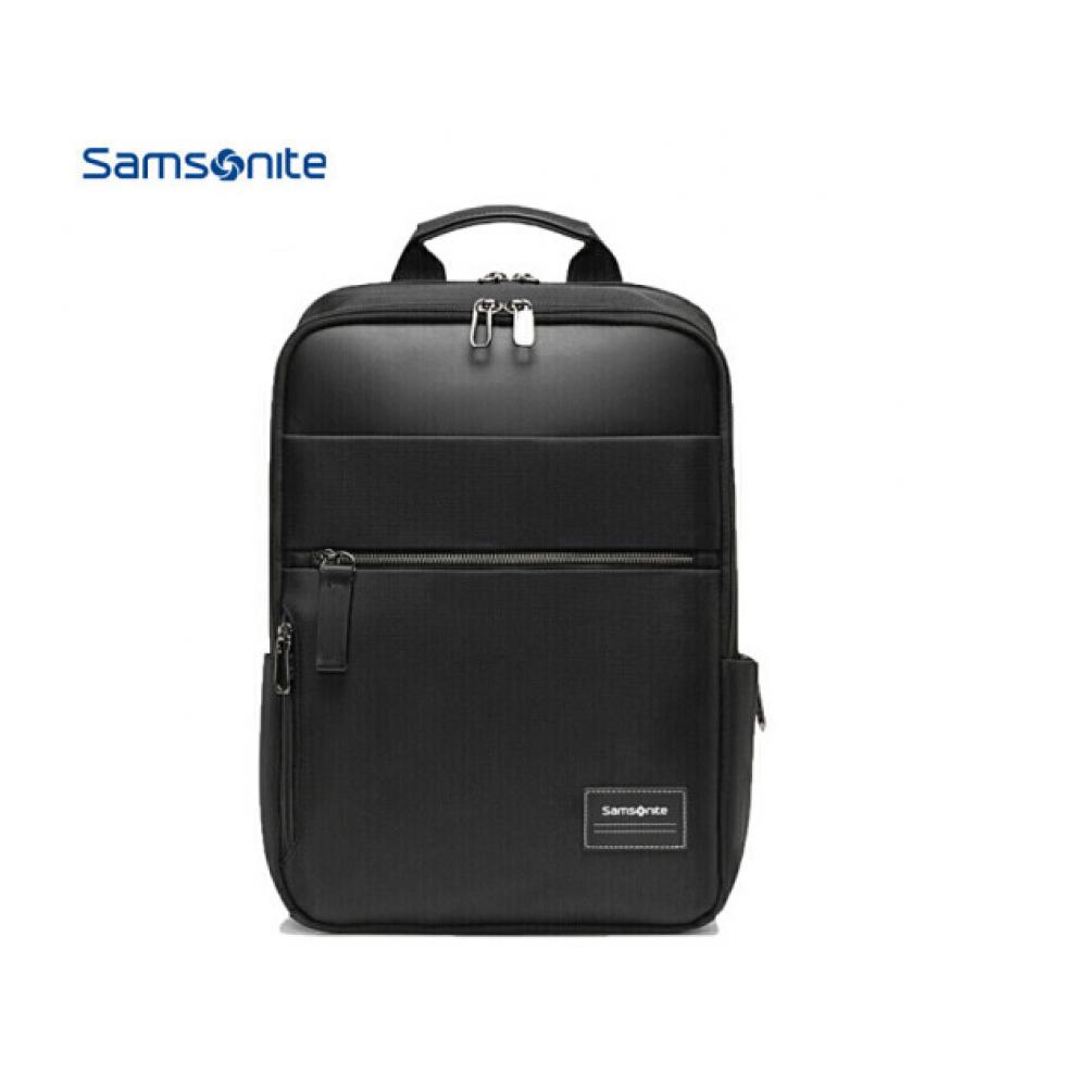 Samsonite/新秀丽电脑包双肩包14英寸商务背包旅行包男女书包笔记本电脑包 黑色 商务立体包 TT0 