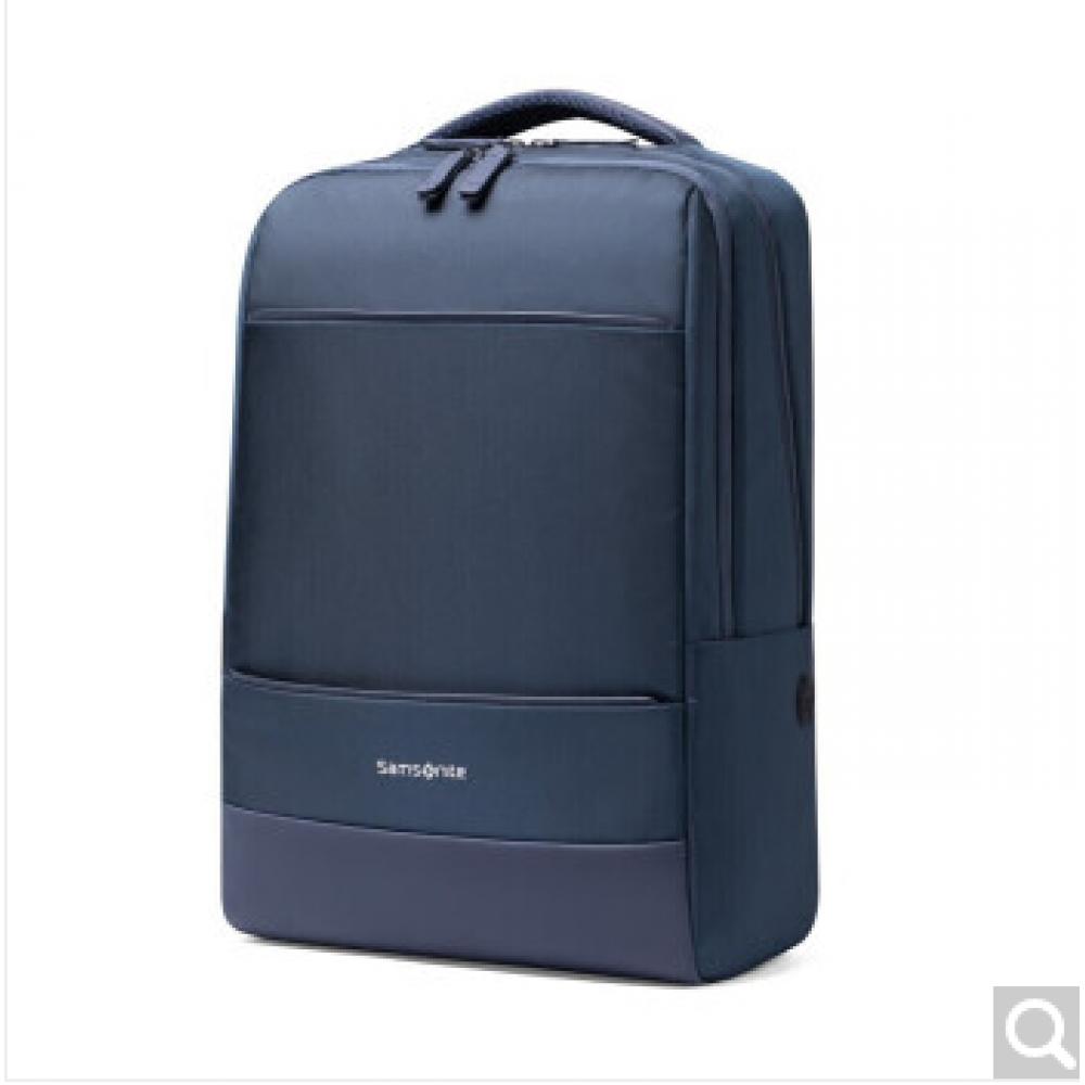 双肩包笔记本电脑包15.6英寸男女背包书包商务旅行包TX6深蓝色