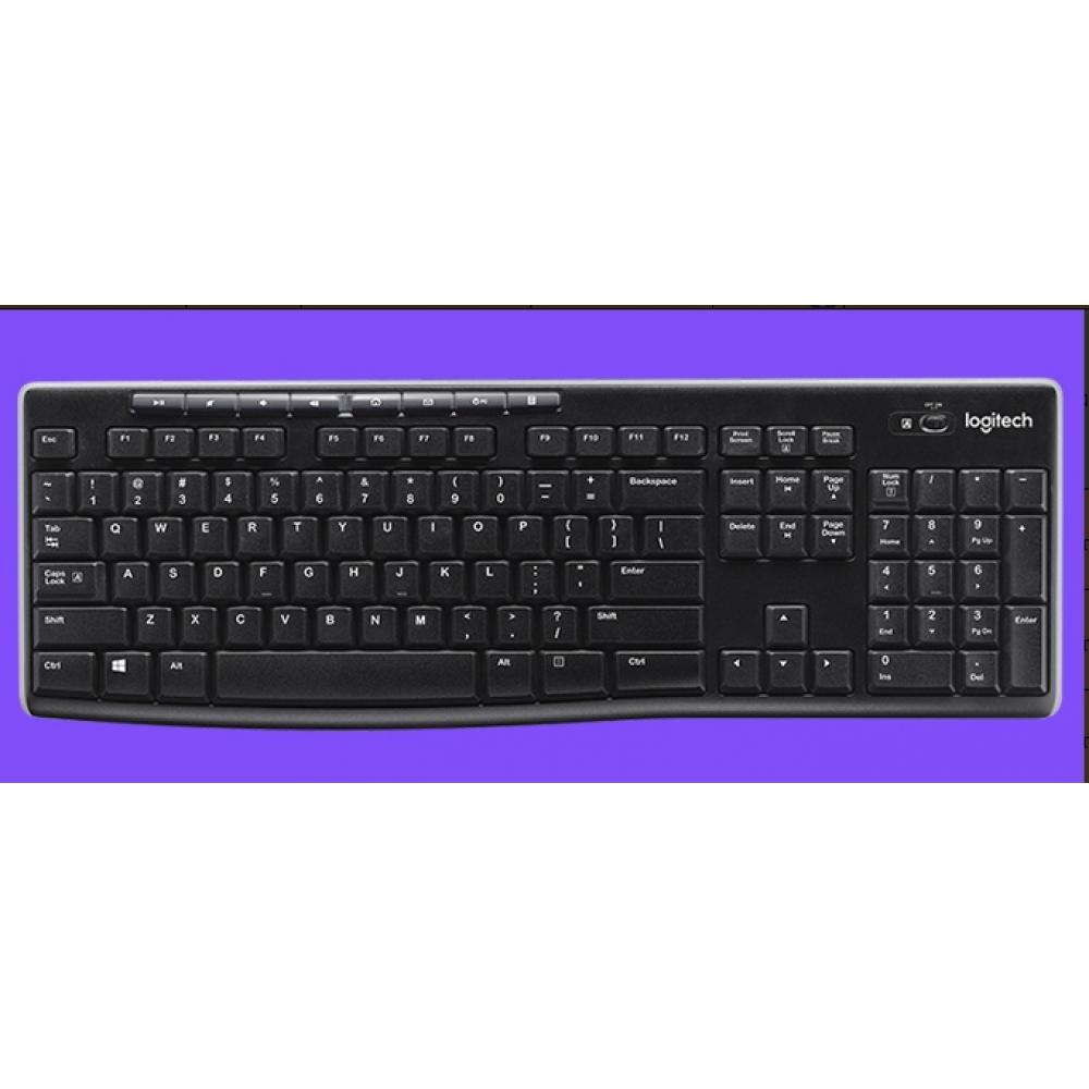 罗技（Logitech）键盘 无线键盘 办公键盘 优联 笔记本键盘 全尺寸